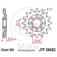 Racing Sprocket 14 Teeth Pitch 520 Small Insert - Int. Dia. 21/23.8 726.06.49
