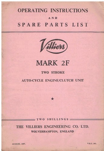Villiers mk2f engine - villiers,