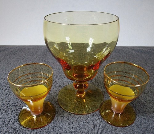 Lovely vintage amber glass - lovely,