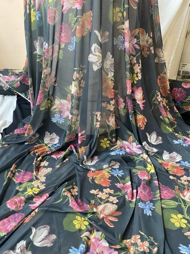 Dark charcoal floral power - dark,