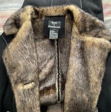 Faux Suede Fur Coat  Size 18 M