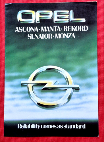 1979 opel sales brochure - opel,
