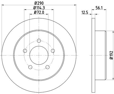 Mintex mdc1553 rear brake - mintex,