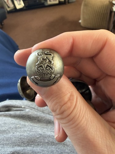 Military style metal buttons - military,