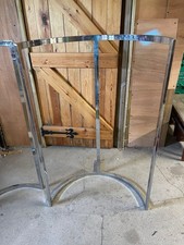 Pair of Vintage Freestanding Ralph Lauren Chrome Clothes Rails
