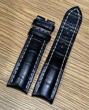 Genuine Original Breitling Black Alligator Leather Strap 22mm 20mm 22/20 1018P