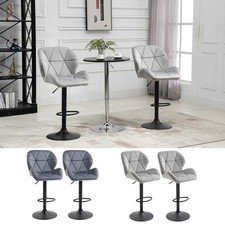 Bar Stool Set of 2 Fabric