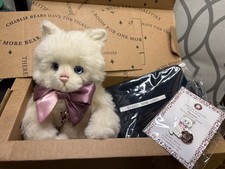 Charlie Bears Limited Edition Alpaca  Mohair Cat  Nine Lives Isabelle Pin Badge