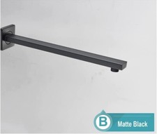 Square Wall Mounted Shower Shower Arm (Matt Black)35 cm Long 20 mm Liquidation s