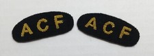 Mess Kit Badge ACF Cadet British Army Hand Embroidered Shoulder Patches 1 Pair