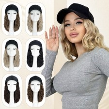 Women Baseball Hat with Hair
