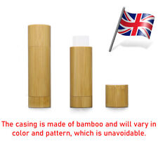 1-50pcs 5g Bamboo Lip Balm Tube Container Wooden Empty Lip Balm Tubes UK