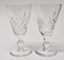 Stuart Crystal Sherry Glasses
