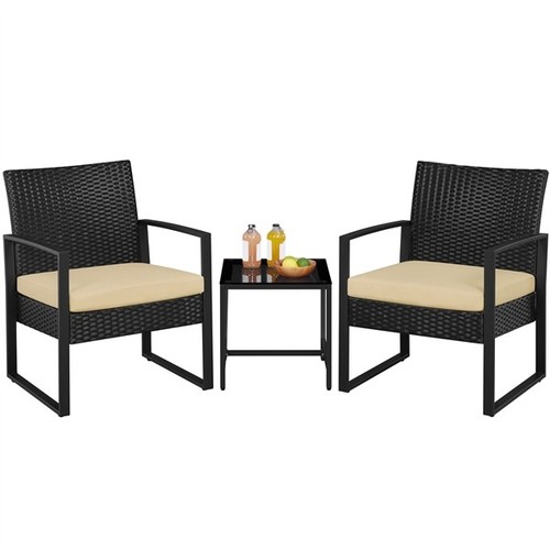 Piece rattan patio furniture - 3-piece,