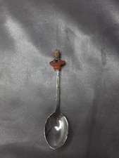 Vintage Silver Tone Miner Souvenir  Teaspoon