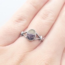 Vintage Sterling Silver Blue