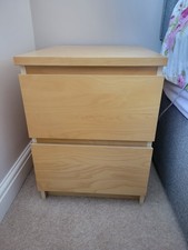 IKEA Malm Bedside Table in