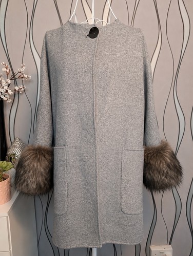 Zara grey cape - zara, faux