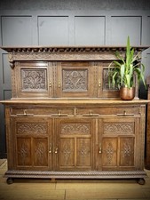 Large Antique Oak Court