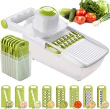 10in1 Mandoline Slicer Julienne Cutter Fruit Vegetable Chopper Peler Grater Tool