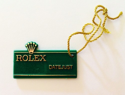 Rolex green tag hangtag - green,