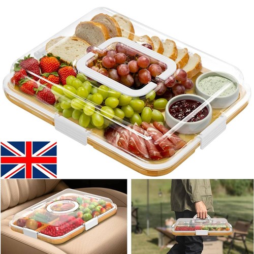 Portable bamboo cheese board - bamboo,