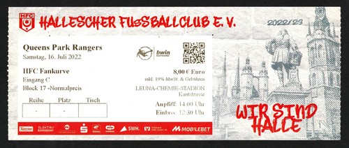 Ticket 2022 hallescher - ticket, |