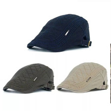 Retro Men Cotton Ivy Flat Cap
