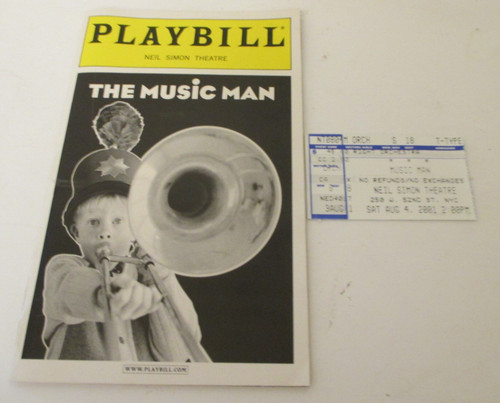 The music man playbill - man, aug