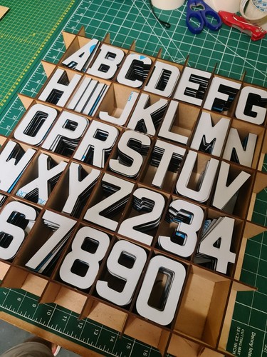 Number plate digits - 4d,