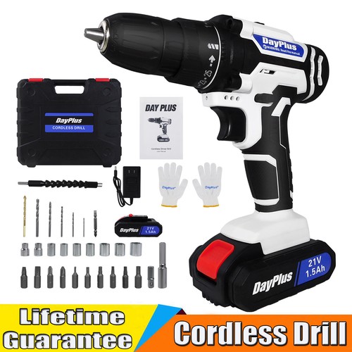 21v cordless drill set power - drill,