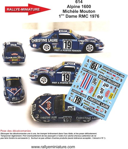 Decals ref 0614 alpine - ref,