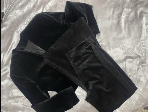 Topshop black velvet piece - topshop,