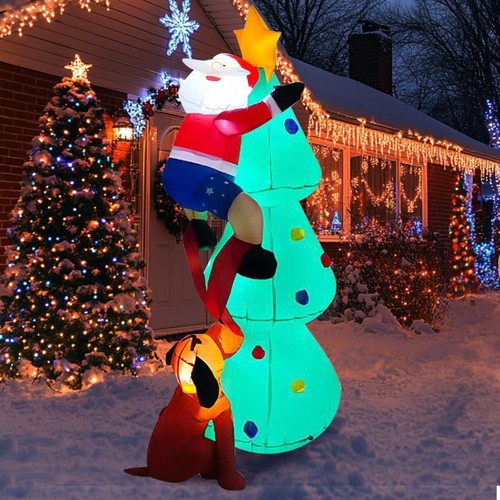 6ft christmas inflatable snow - christmas,