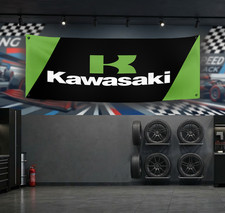 Kawasaki Racing F1 Flag Banner