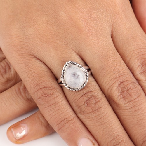 Natural rainbow moonstone - natural,