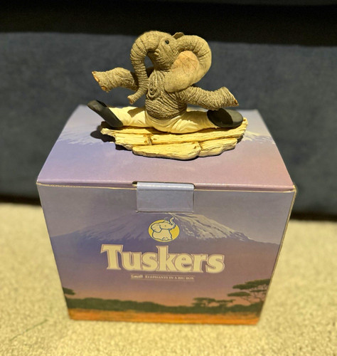 Tuskers elephant resin - elephant,