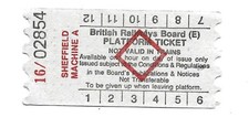 Sheffield Machine A BRB(E) Roll Type White Paper Red Diamond Platform Ticket BR