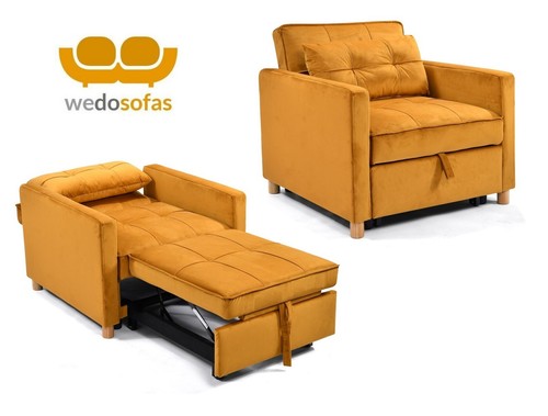 Velvet sleeper chair - velvet,