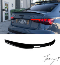 Audi A3 8Y Sedan (2020+) Rear Gloss Black M4 Style Boot Lip Spoiler Wing