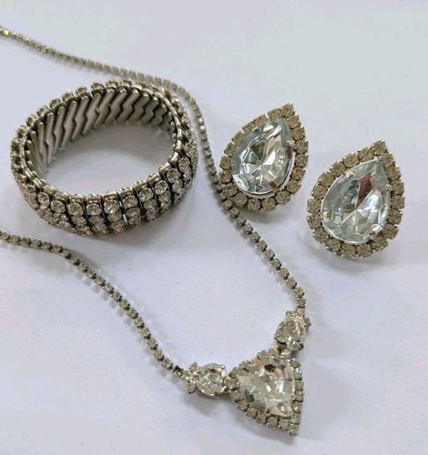 1980s vintage diamante heart - vintage,