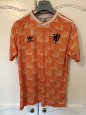 Adidas Netherlands Holland Dutch Euro 1988 Football Shirt Medium Orange