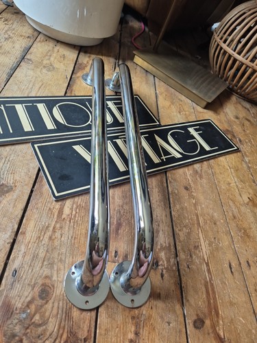Pair chrome art deco - pair, of