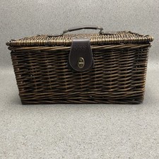 Wicker Basket Dark Shade By Marks & Spencer Picnic or Hamper Nice Size