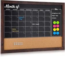 Chalkboard Calendar Corkboard