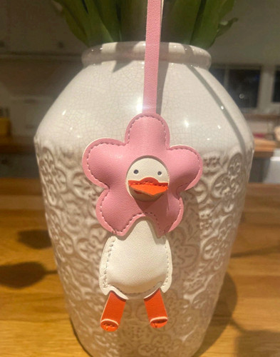 Cute pink flower duck - cute,