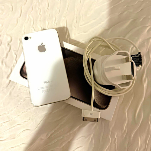 Apple iphone white - apple, 4s
