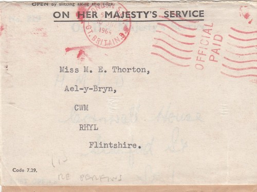Qe11 ohms used envelope - gb, re-used