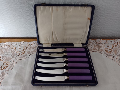 Silver plated tea knives - tea, with