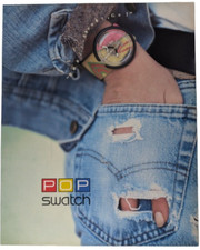 1989 POP  Swatch Watch Blue